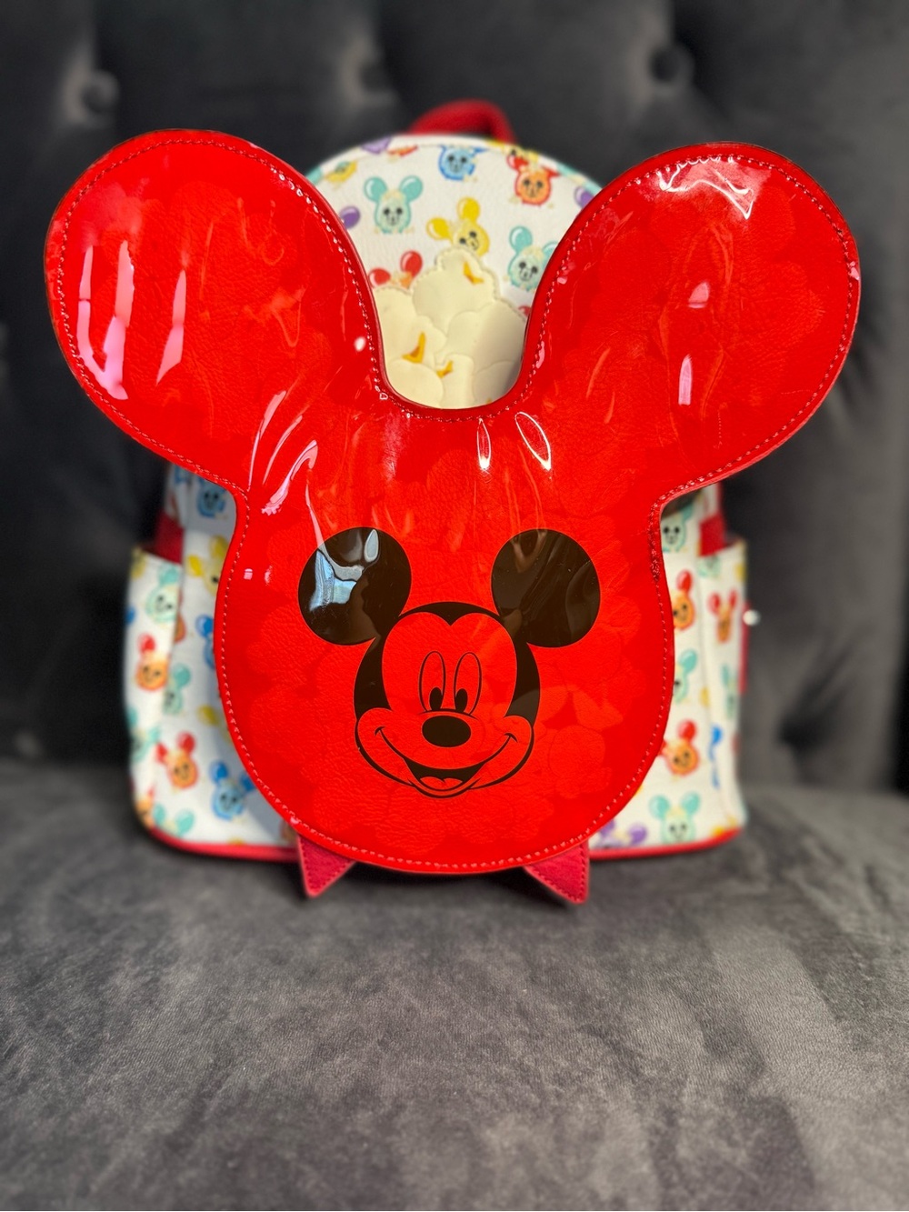 Loungefly Disney Parks Mickey Balloon Popcorn mini backpack (desired collectible - Picture 12 of 13